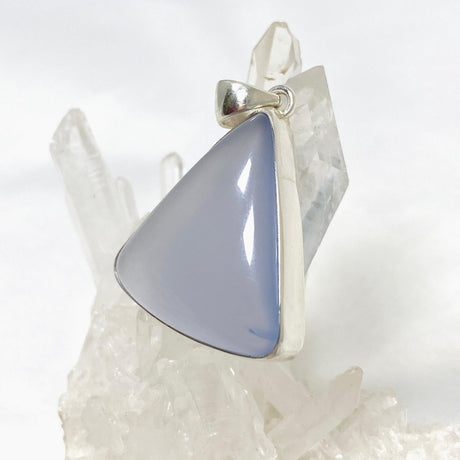 Blue Chalcedony Triangular Pendant KPGJ4473 - Nature's Magick