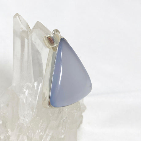 Blue Chalcedony Triangular Pendant KPGJ4473 - Nature's Magick