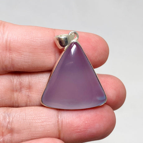 Blue Chalcedony Triangular Pendant KPGJ4473 - Nature's Magick