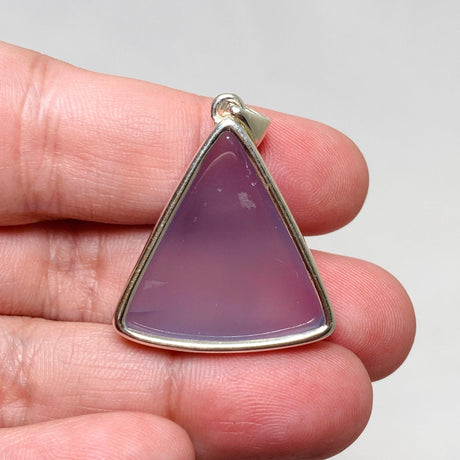 Blue Chalcedony Triangular Pendant KPGJ4473 - Nature's Magick