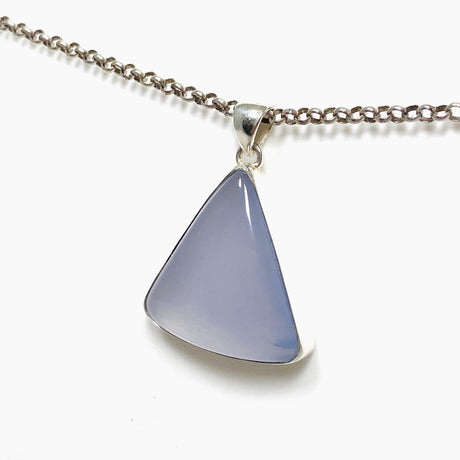 Blue Chalcedony Triangular Pendant KPGJ4473 - Nature's Magick