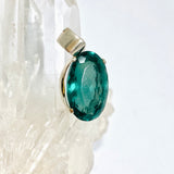 Blue Fluorite Oval Faceted Pendant PPGJ1281