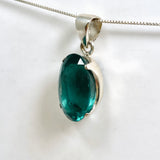 Blue Fluorite Oval Faceted Pendant PPGJ1281