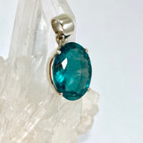 Blue Fluorite Oval Faceted Pendant PPGJ1282