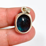 Blue Fluorite Oval Faceted Pendant PPGJ1282