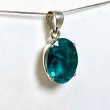 Blue Fluorite Oval Faceted Pendant PPGJ1282