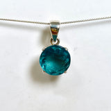 Blue Fluorite Round Faceted Pendant PPGJ1280