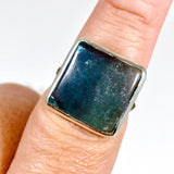 Blue Fluorite square ring s.8 KRGJ2781 - Nature's Magick