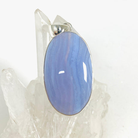 Blue Lace Agate oval pendant KPGJ3771 - Nature's Magick