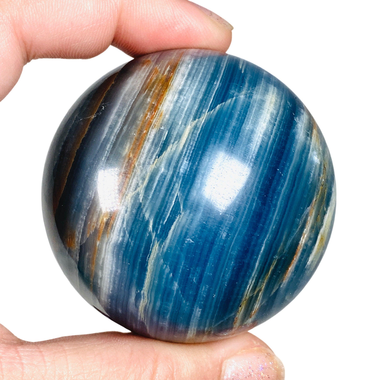 Blue Onyx Sphere BXS-02 - Nature's Magick