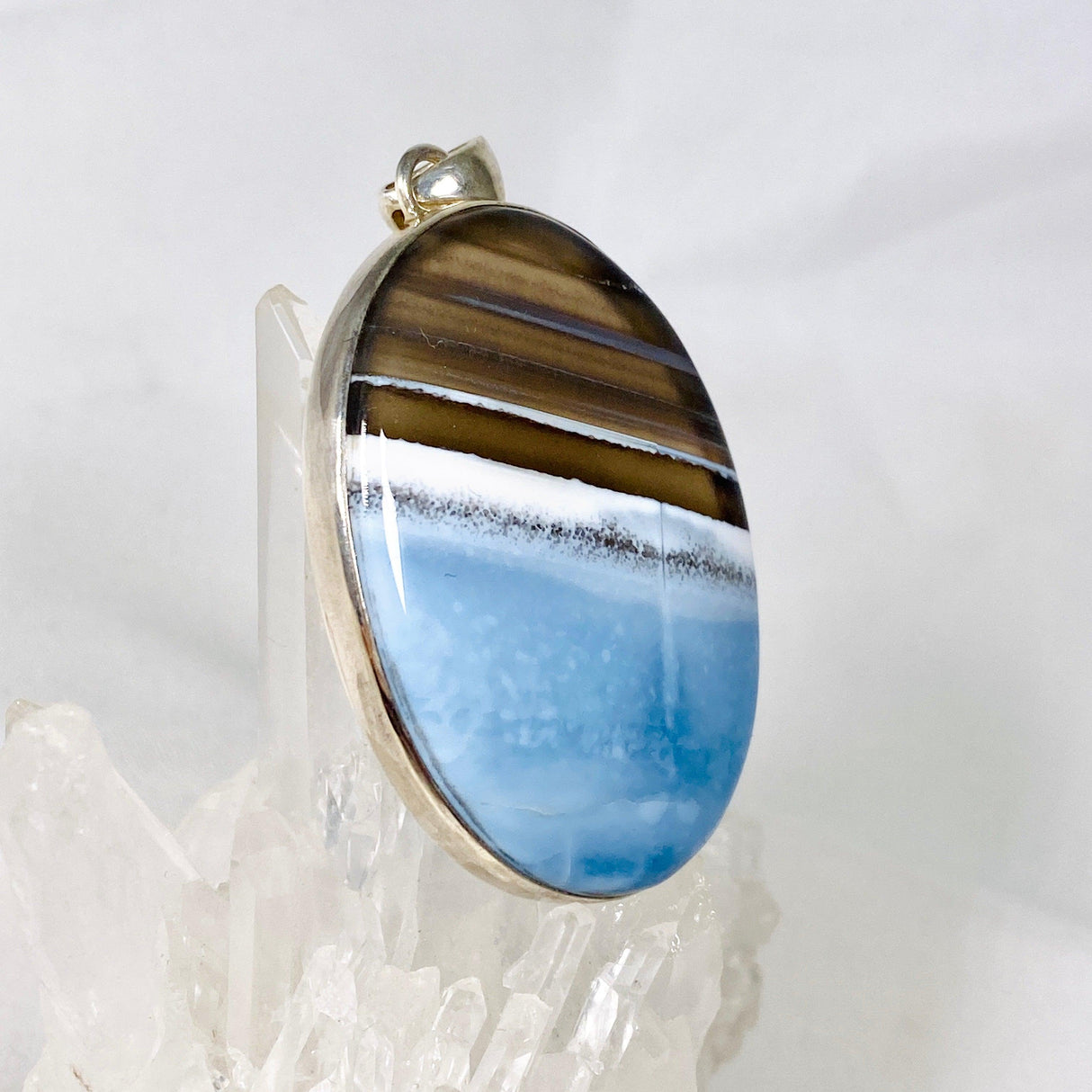 Blue Opal Oval pendant KPGJ1694 - Nature's Magick