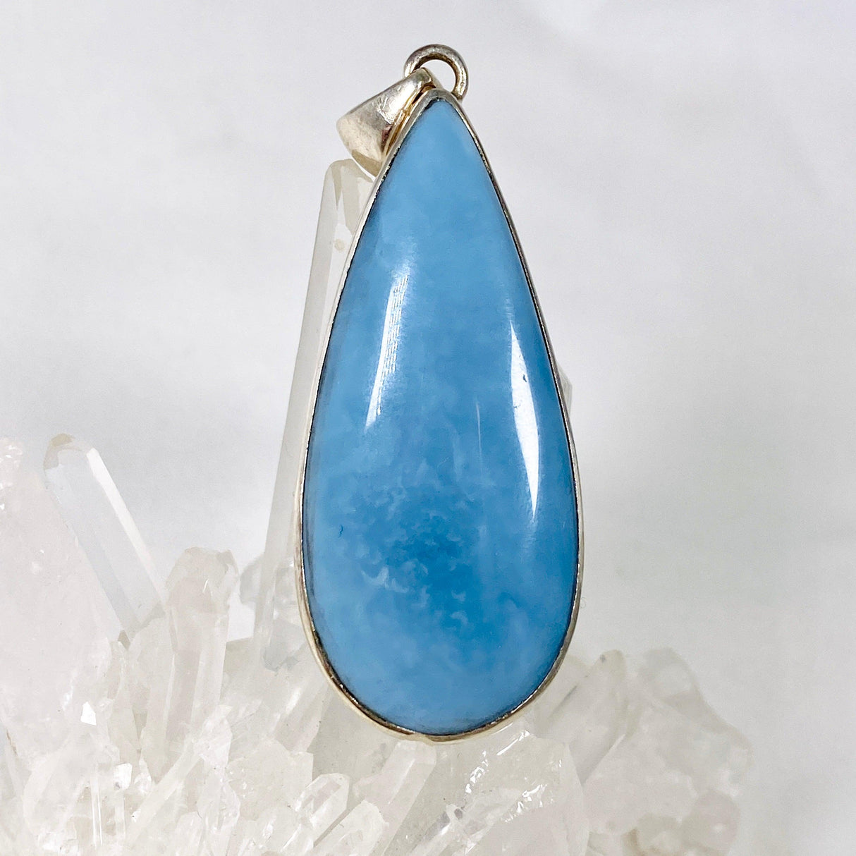 Blue Owyhee Opal teardrop pendant KPGJ1138 - Nature's Magick