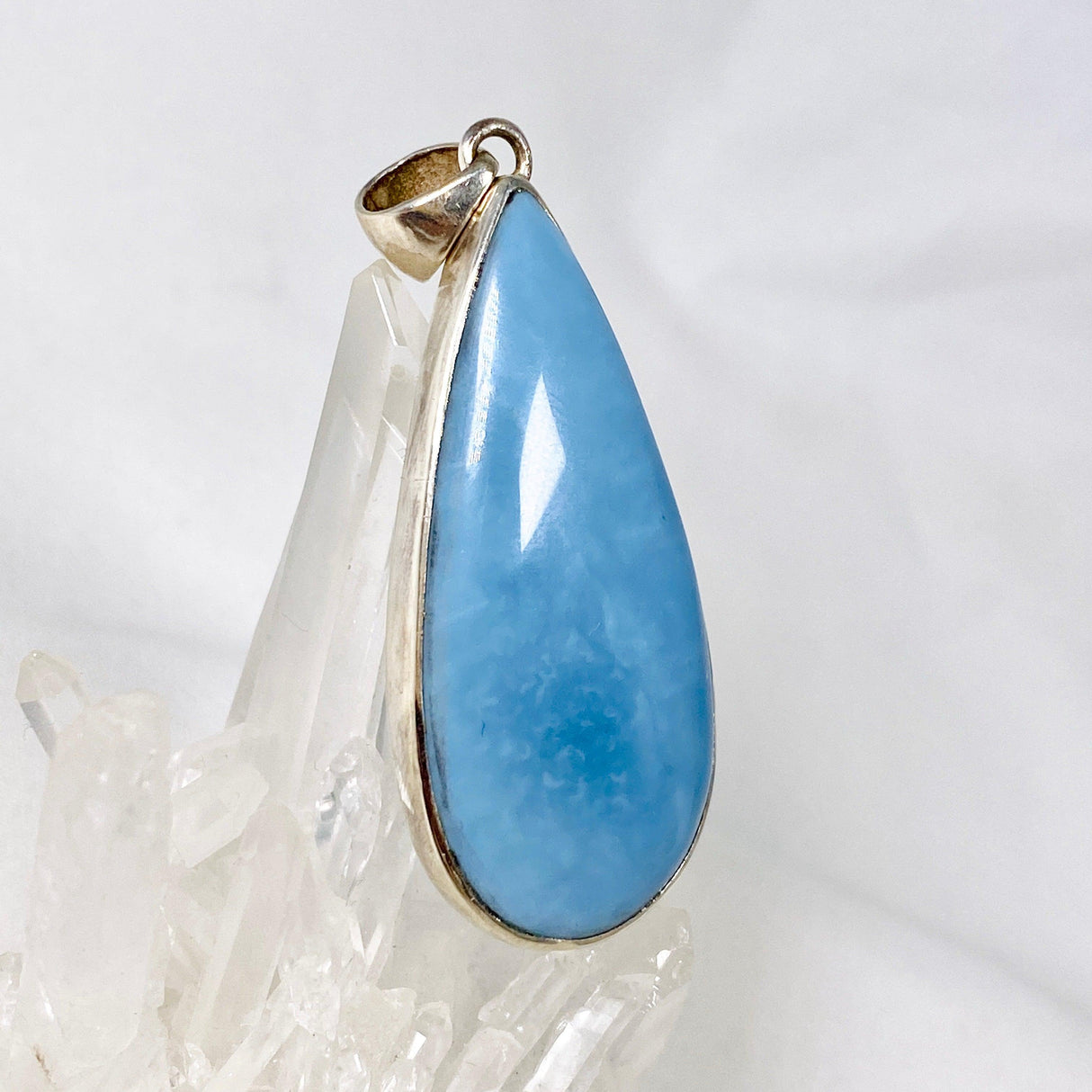 Blue Owyhee Opal teardrop pendant KPGJ1138 - Nature's Magick