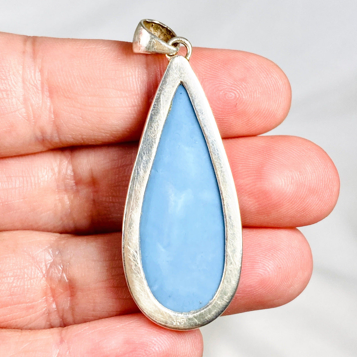 Blue Owyhee Opal teardrop pendant KPGJ1138 - Nature's Magick