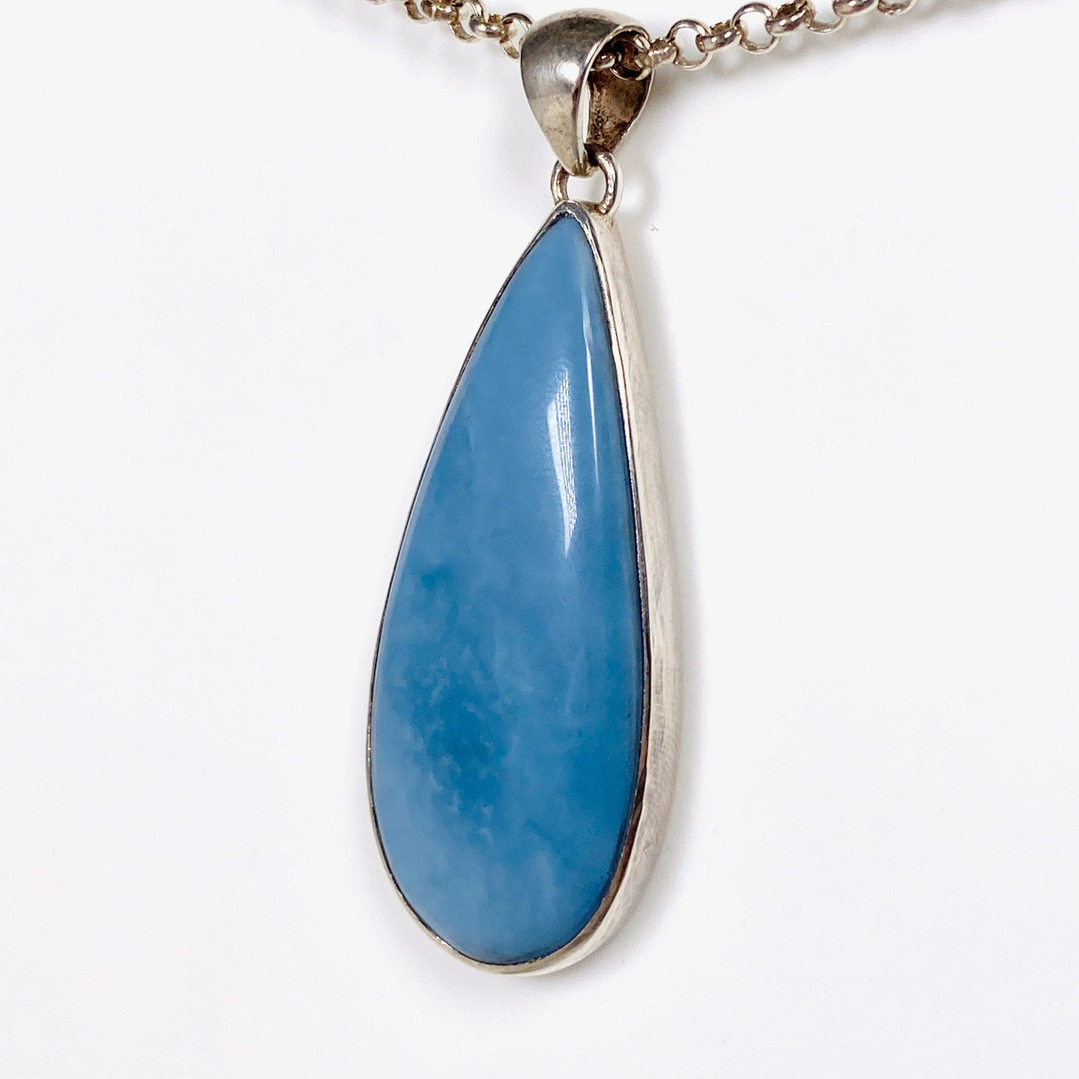 Blue Owyhee Opal teardrop pendant KPGJ1138 - Nature's Magick