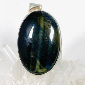 Blue Tigers Eye Oval Pendant KPGJ4202 - Nature's Magick