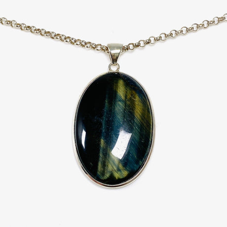 Blue Tigers Eye Oval Pendant KPGJ4202 - Nature's Magick