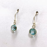 Blue Topaz Round Faceted Earrings PEGJ265