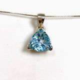 Blue Topaz Trillion Faceted Pendant PPGJ1246