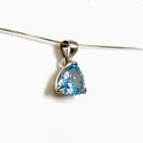 Blue Topaz Trillion Faceted Pendant PPGJ1246