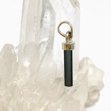 Blue Tourmaline Raw Crystal Pendant PPGJ1192