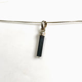 Blue Tourmaline Raw Crystal Pendant PPGJ1192