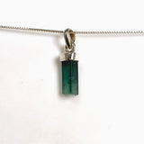 Blue Tourmaline Raw Crystal Pendant PPGJ1193