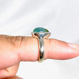 Blue Tourmaline Teardrop Ring Size 6.5 PRGJ348 - Nature's Magick