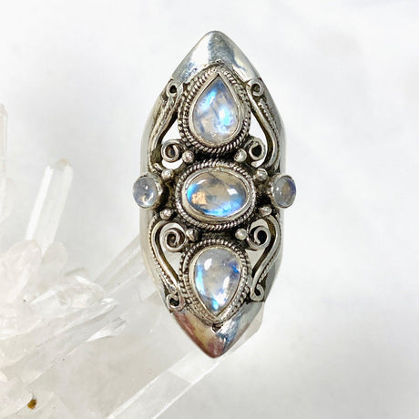 Boho Style Moonstone Multi-Stone Ring Size 8.5 R4068 - Nature's Magick