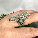 Boho Style Moonstone Multi Stone Ring Size 9 R4069 - Nature's Magick