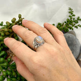 Boho Style Moonstone oval ring s.9 R4075-MS - Nature's Magick