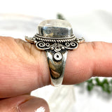 Boho Style Moonstone rectangular ring s.8 KRGJ2776 - Nature's Magick