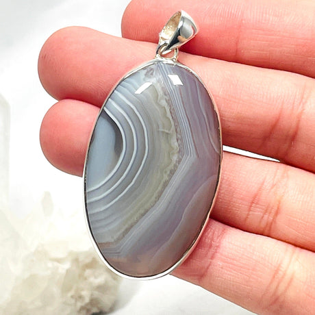 Botswana Agate oval pendant KPGJ3565 - Nature's Magick