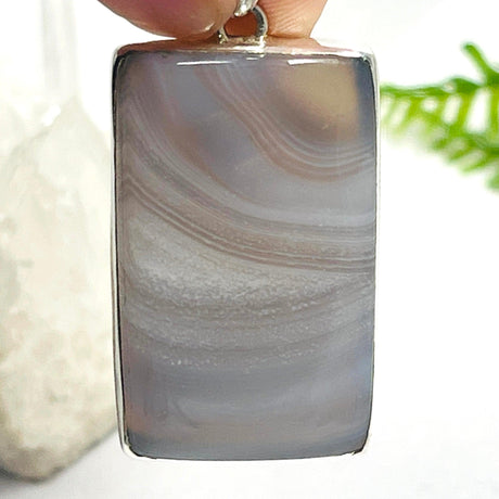 Botswana Agate rectangle pendant KPGJ3570 - Nature's Magick