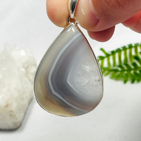 Botswana Agate teardrop pendant KPGJ3567 - Nature's Magick