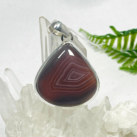 Botswana Agate teardrop pendant KPGJ3568 - Nature's Magick