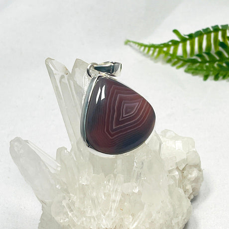 Botswana Agate teardrop pendant KPGJ3568 - Nature's Magick