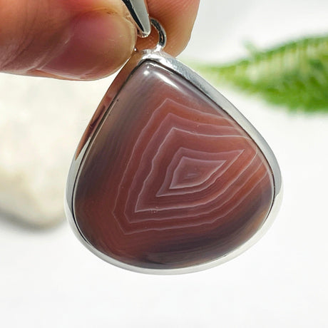 Botswana Agate teardrop pendant KPGJ3568 - Nature's Magick