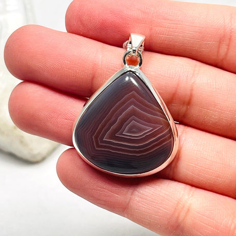 Botswana Agate teardrop pendant KPGJ3568 - Nature's Magick