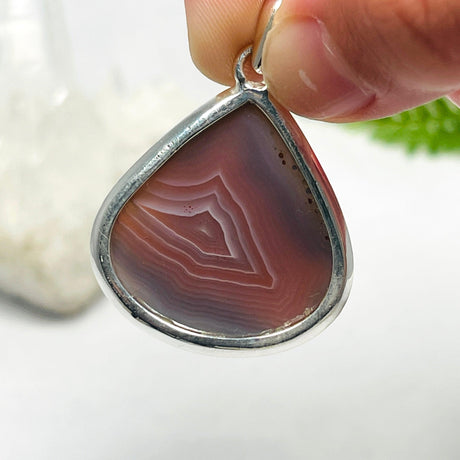 Botswana Agate teardrop pendant KPGJ3568 - Nature's Magick