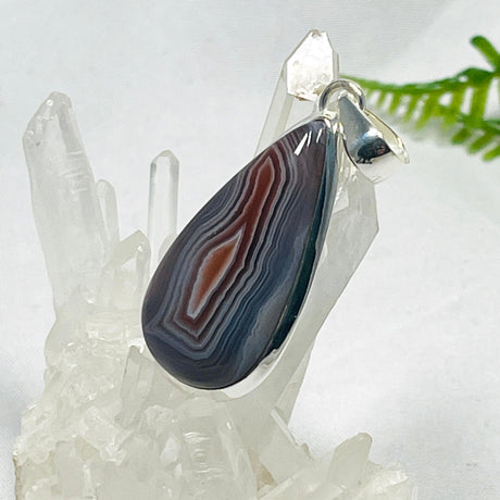 Botswana Agate teardrop pendant KPGJ3571 - Nature's Magick