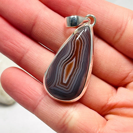 Botswana Agate teardrop pendant KPGJ3571 - Nature's Magick