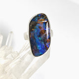 Boulder Opal Freeform Cabochon Ring Size 8 PRGJ1036