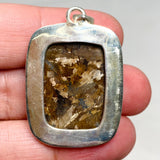 Bronzite Rectangular Pendant in a Hammered Setting KPGJ4438 - Nature's Magick