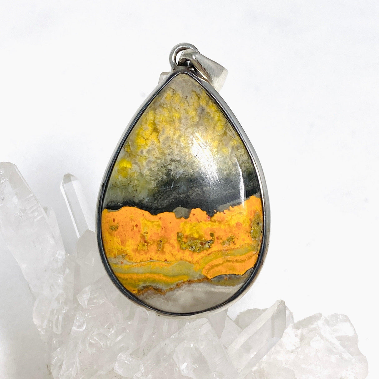 Bumblebee Jasper Teardrop Pendant PPGJ660 - Nature's Magick