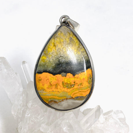 Bumblebee Jasper Teardrop Pendant PPGJ660 - Nature's Magick