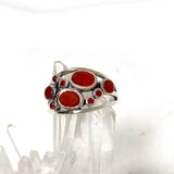 Carnelian Faceted Multistone Gemstone Ring in a Decorative Setting R3787 - Nature's Magick