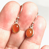 Carnelian Oval Cabochon Earrings PEGJ403