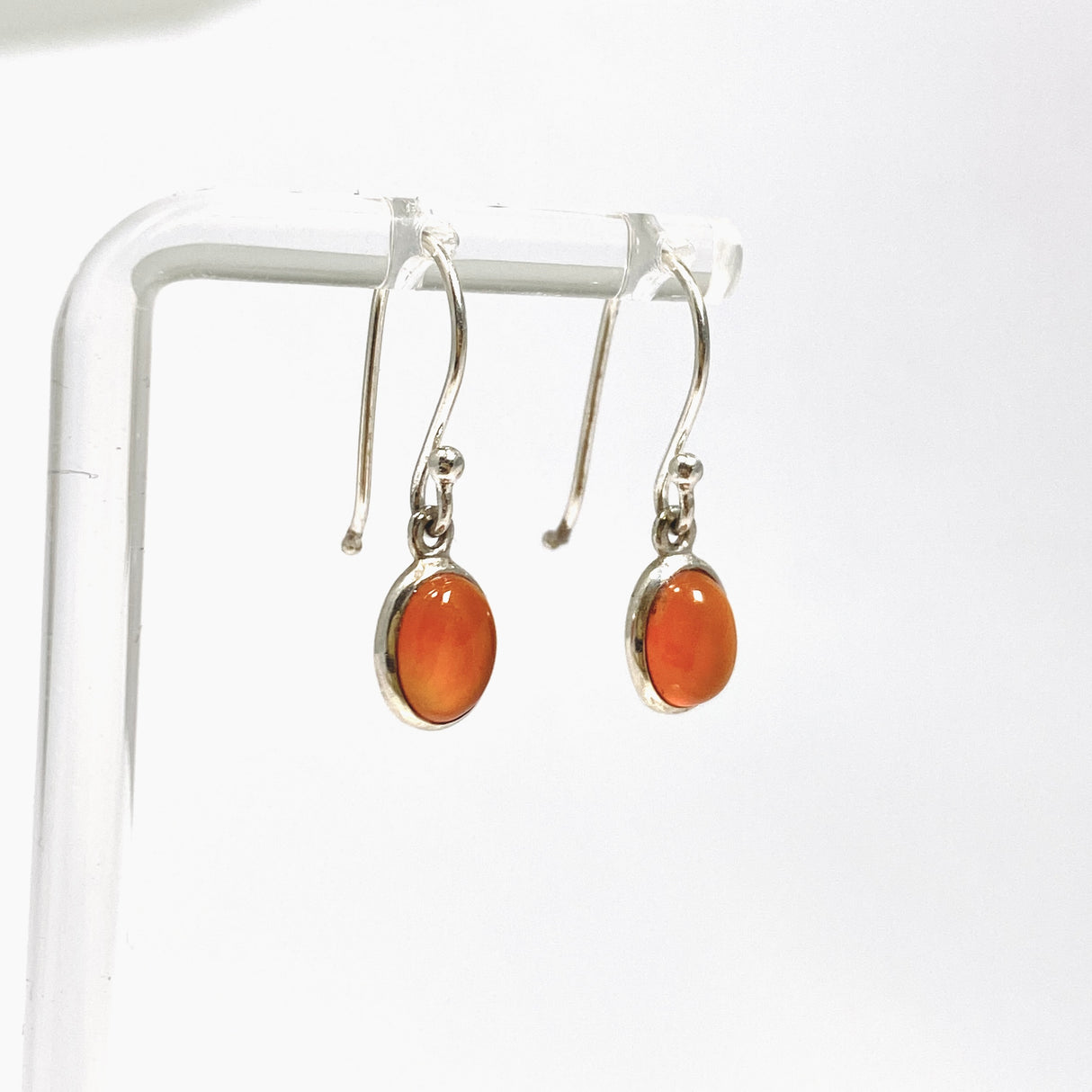 Carnelian Oval Cabochon Earrings PEGJ403