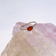 Carnelian Oval Faceted Fine Band Ring R3750-CA - Nature's Magick